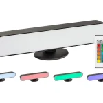 Fekete LED RGB újratölthető lámpa Parker 3W távirányítóval Ajánlat