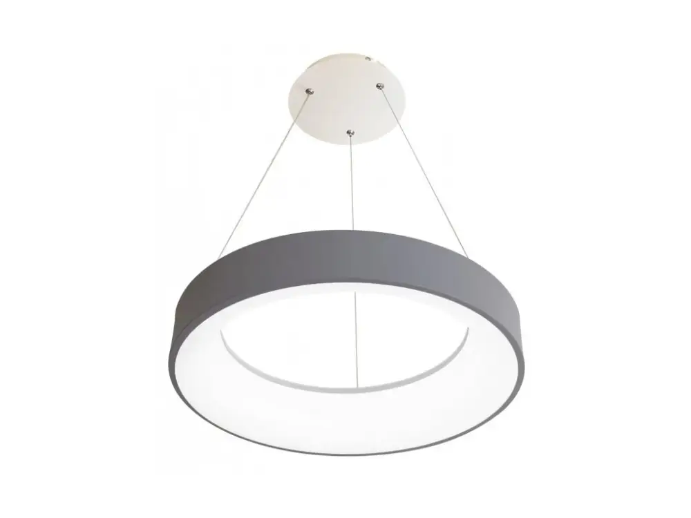 Szürke LED függőlámpa kerek 40W távirányítóval Kedvezményes ár