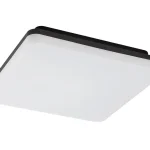 Fekete LED mennyezeti lámpa Mézeskalács négyzet 280x280mm 24W IP54 Expressz szállítás