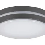 Azonnal elérhető Antracit mennyezeti/fali LED lámpa Hamburg kerek 200mm 10W IP44