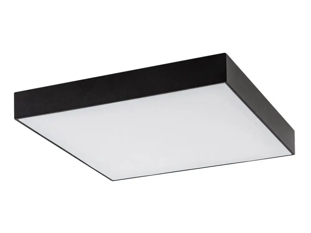 Bestseller Fekete LED mennyezeti lámpa Tartu tér 300x300mm 24W IP44 CCT