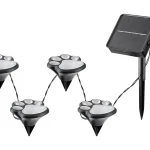 Dekoratív napelemes LED világítólánc Wigry 4,5m 4x LED 0,06W IP44 Árengedmény
