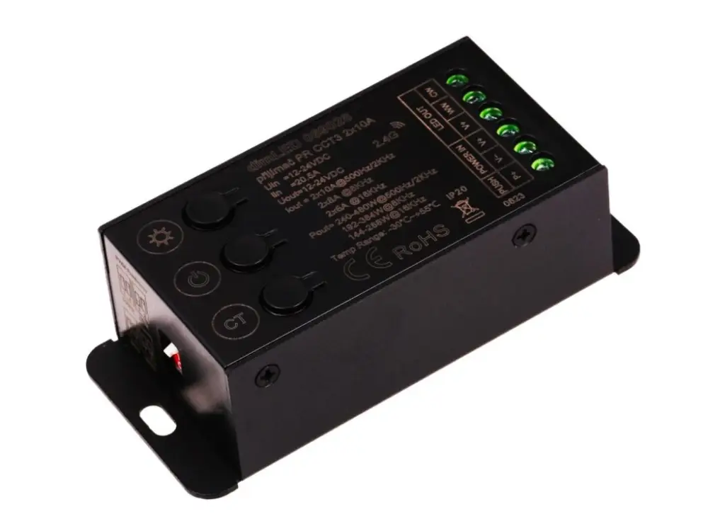 DimLED vevő és dimmer CCT LED szalagokhoz, 4 PWM frekvencia Népszerű
