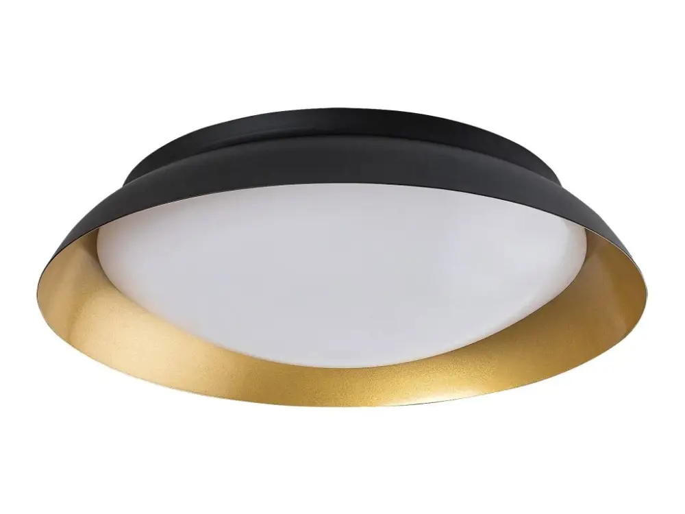 Kiárusítás Fekete-arany LED mennyezeti lámpa Hafsa kerek 400mm 24W
