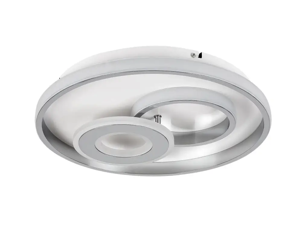 Króm LED mennyezeti lámpa Celinda kerek 400mm 40W Vásárlói kedvenc