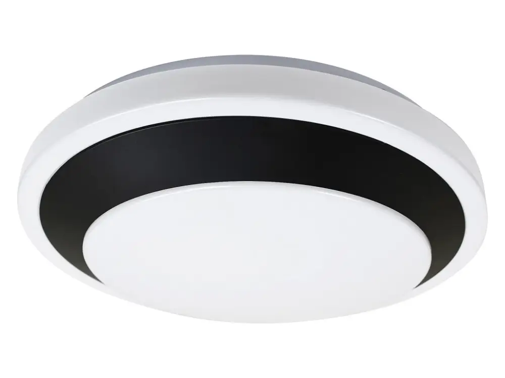 Alacsony ár Fehér-fekete LED mennyezeti lámpa Barbora kerek 380mm 24W