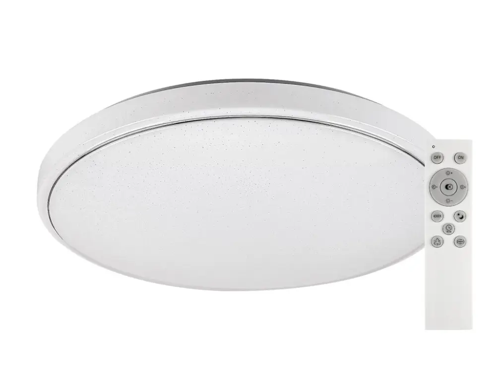 Kiárusítás Fehér LED mennyezeti lámpa Bruce 750mm 60W RGB+CCT távirányítóval