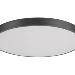 Végkiárusítás Fekete LED mennyezeti lámpa Tesia 600mm 60W CCT távirányítóval
