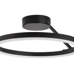 Fekete LED mennyezeti lámpa Isaure 400mm 24W CCT Végkiárusítás