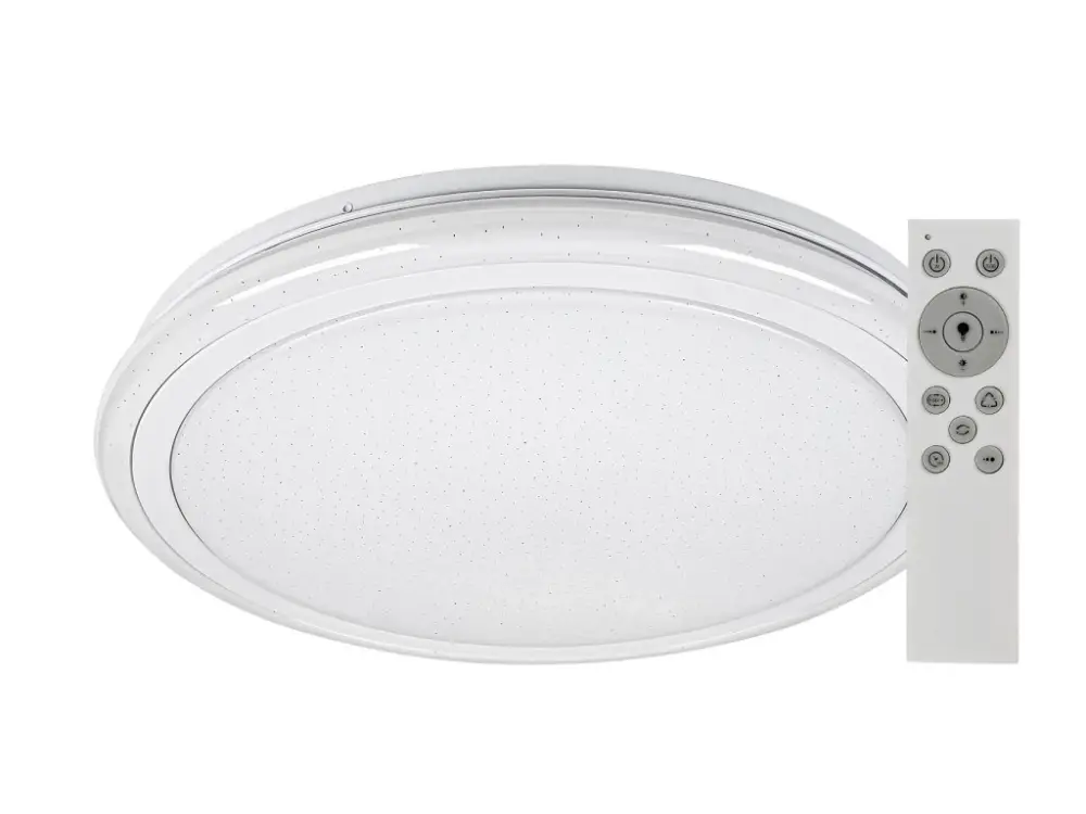 Fehér LED mennyezeti lámpa Leonie 400mm 24W RGB+CCT távirányítóval Kedvezményes ár