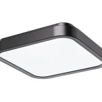 Fekete LED mennyezeti lámpa Samira square 420x420mm 48W IP44 Árengedmény