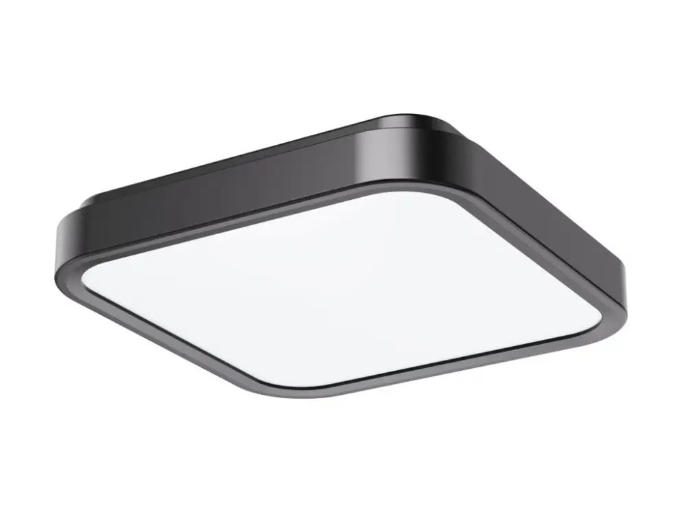 Fekete LED mennyezeti lámpa Samira square 420x420mm 48W IP44 Árengedmény