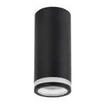 Fekete mennyezeti lámpatest Senobia 120mm GU10 izzóhoz Biztonságos fizetés