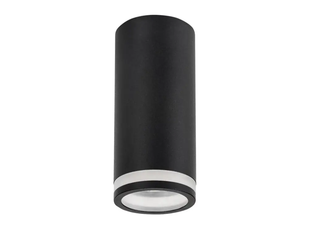 Fekete mennyezeti lámpatest Senobia 120mm GU10 izzóhoz Biztonságos fizetés