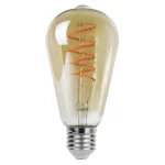 LED izzó Filament borostyán ST65 4W E27 Bestseller