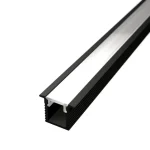 Beépíthető profil LED szalagokhoz SLIM V32 fekete Végkiárusítás
