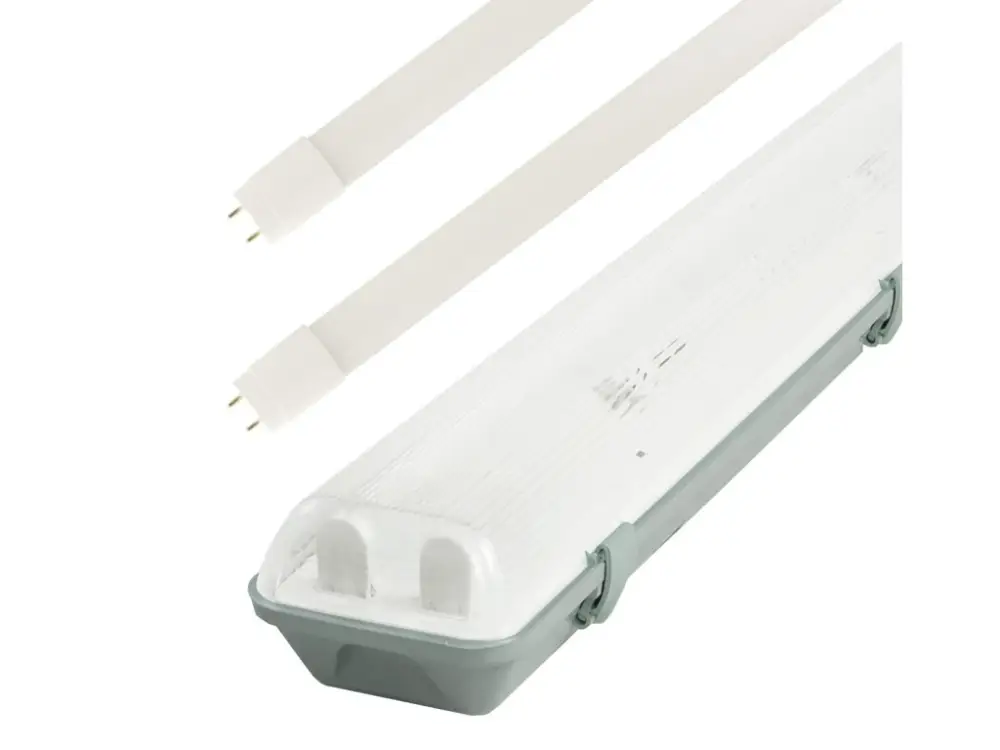 Azonnal elérhető Fénycső 120cm IP65 + 2x LED cső 18W 100lm/W Economy+