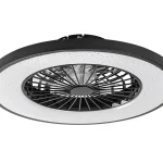 Fekete LED mennyezeti lámpa ventilátorral Dalfon2 540mm 72W CCT távirányítóval Különleges ajánlat