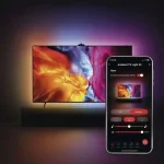 Gyors kiszállítás GoSmart Ambient LED RGB világítás TV mögé 55“ (139cm) WiFi-vel