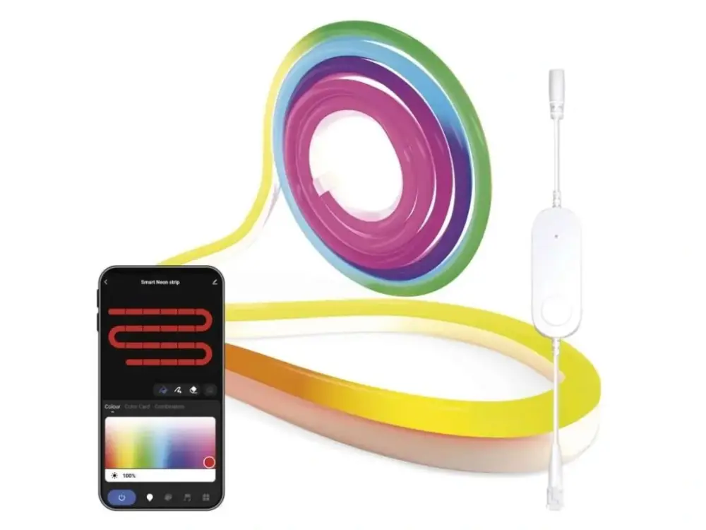 GoSmart RGBIC Hajlékony LED-szalag NEON 23W WiFi-vel 3m Gyors szállítás