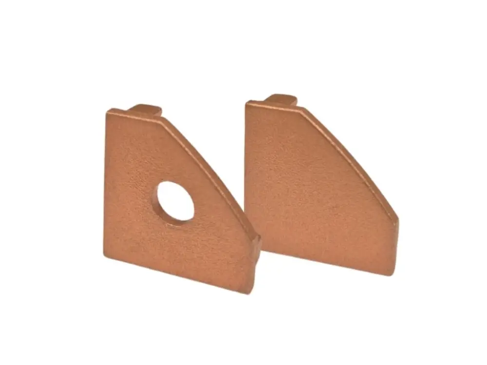 Kiárusítás Végzáró R7 sarokprofilhoz, bronz
