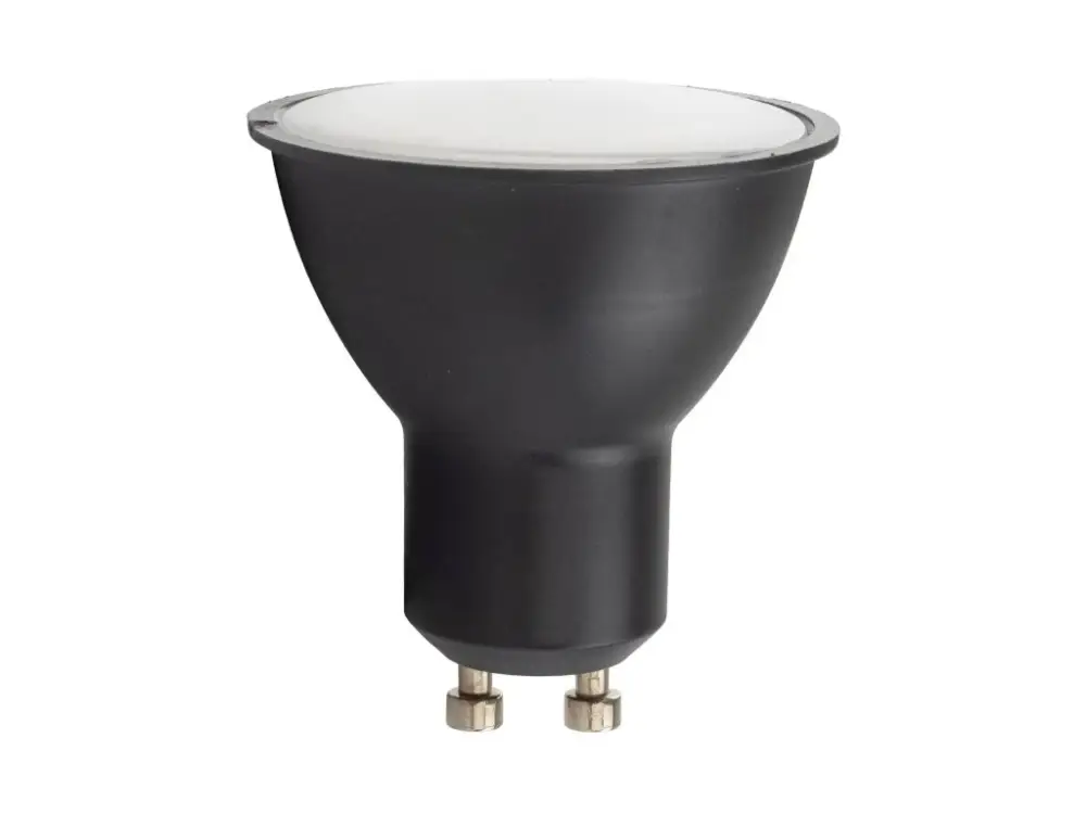 Fekete LED spot izzó 5W GU10 230V Expressz szállítás