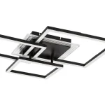 Alacsony ár Fekete LED mennyezeti lámpa Ottavia 500x500mm 40W