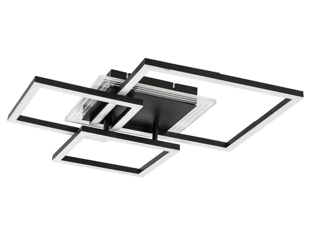 Alacsony ár Fekete LED mennyezeti lámpa Ottavia 500x500mm 40W