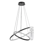 Legjobb ár Fekete függesztett LED lámpa Beliza 600mm 75W CCT távirányítóval