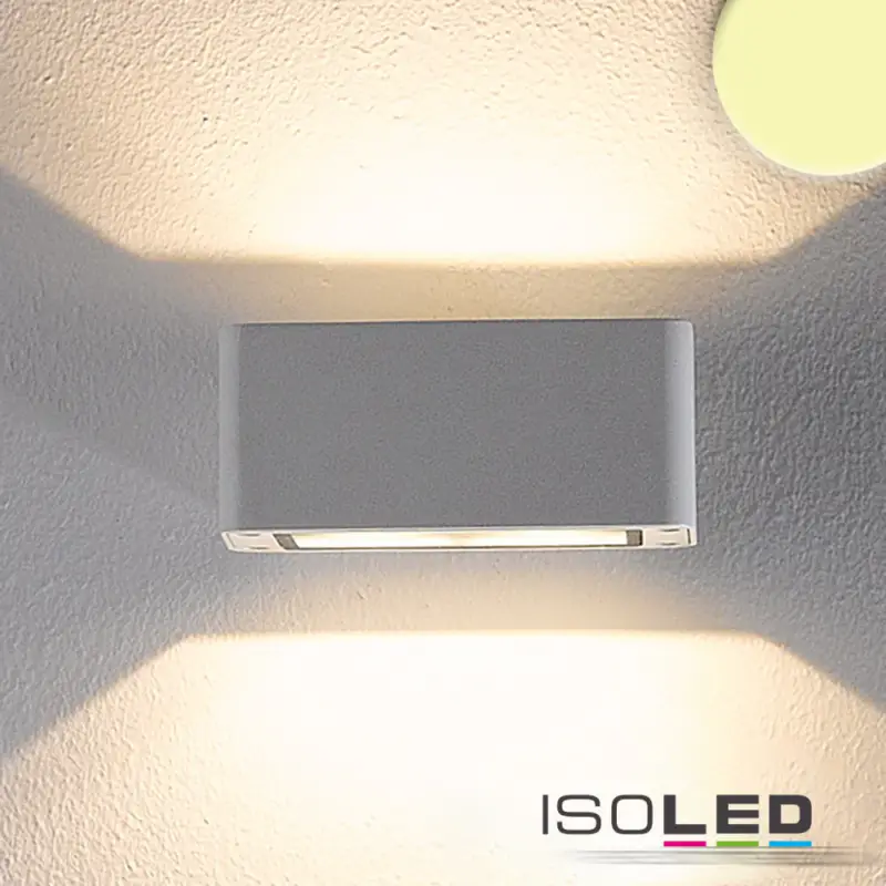 Korlátozott ajánlat LED fali lámpa, Up&Down, 4x3W CREE, IP54, fehér, meleg fehér