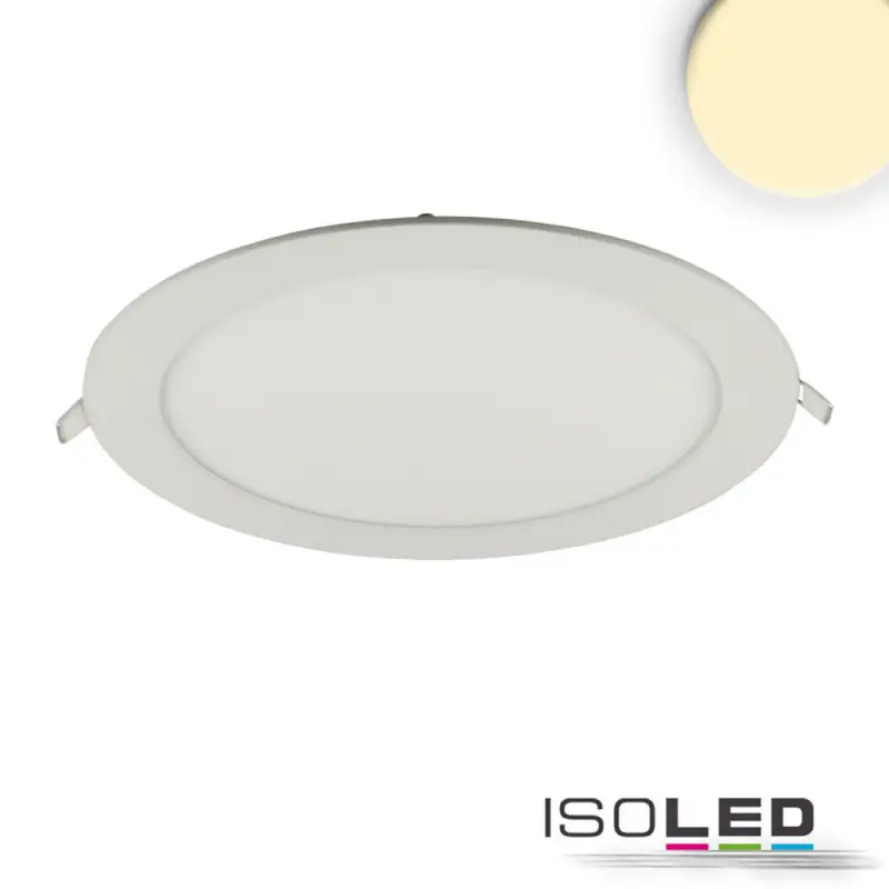 Különleges ajánlat LED mélysugárzó, 18 W, ultra lapos, kerek, fehér, meleg fehér, dimmelheto