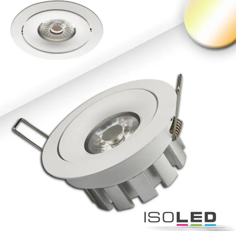 LED süllyesztett szpotlámpa SUNSET, fehér, 15W, 45°, 2200-3100K, Dim-to-warm Legnépszerűbb