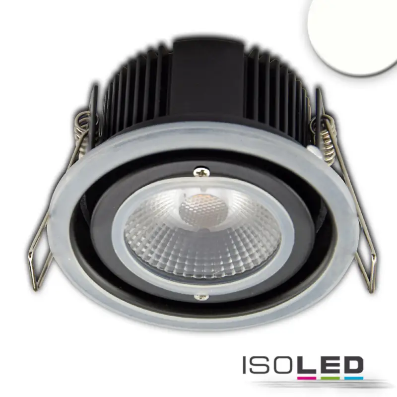 Azonnali szállítás LED süllyesztett szpotlámpa Sys-68, 10W, IP65, semleges fehér, dimmelheto (burkolat nélkül)