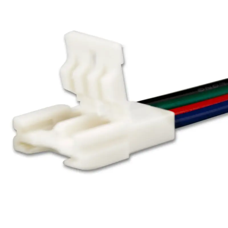 Klipsz kábelcsatlakozó (max. 5A) C2-410 4 pólusú IP20 flexszalagokhoz, széles 10mm, osztásköz>8mm Biztonságos fizetés