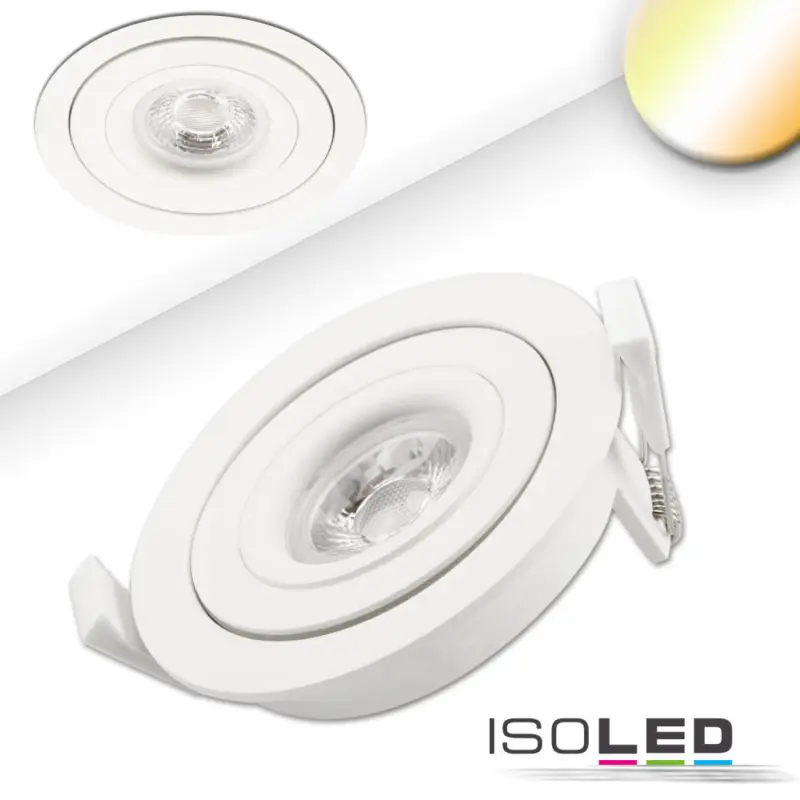 LED süllyesztett szpotlámpa SUNSET, változtatható színhom,fehér,9W,45°,2000-2800K,Dim-to-warm Biztonságos vásárlás