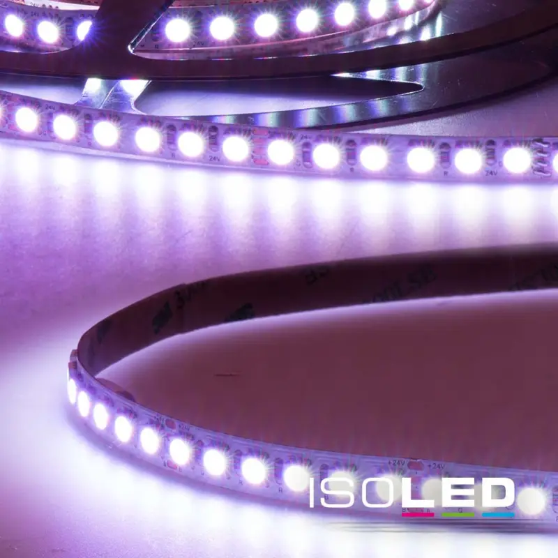 Alacsony ár LED RGB Linear10 flexibilis szalag, 24V, 12W, IP20, 120 LED/m