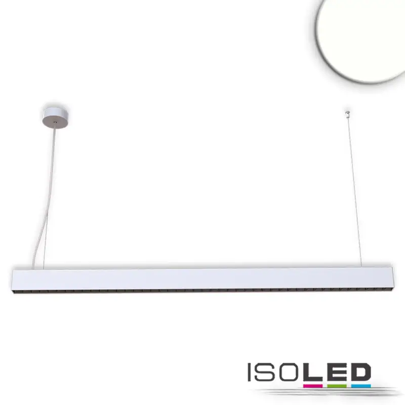 LED függesztett lámpa vetítolencse Up+Down,25 + 25 W,sorolható,UGR <6, ezüst,4000K,1-10 V dimmelheto Outlet