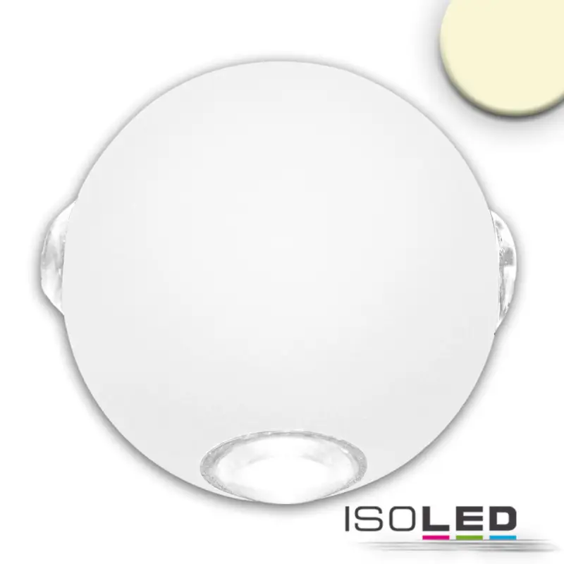Kültéri LED fali lámpa, fel/le, IP54, 4*1 W, homok fehér, meleg fehér Akciós ár