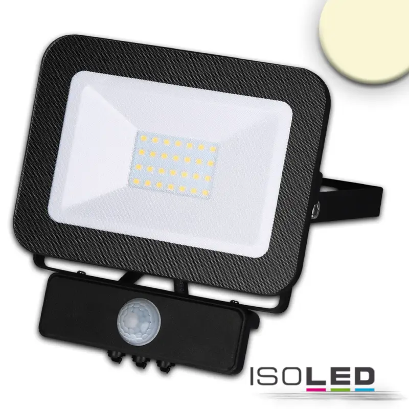 Csak ma LED fényveto, 30 W, mozgásérzékelovel, meleg fehér, fekete, IP65