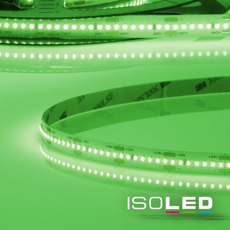 Csak ma LED CRI9G Linear10 flexibilis szalag, 24V, 15W, IP20, zöld, 280 LED/m