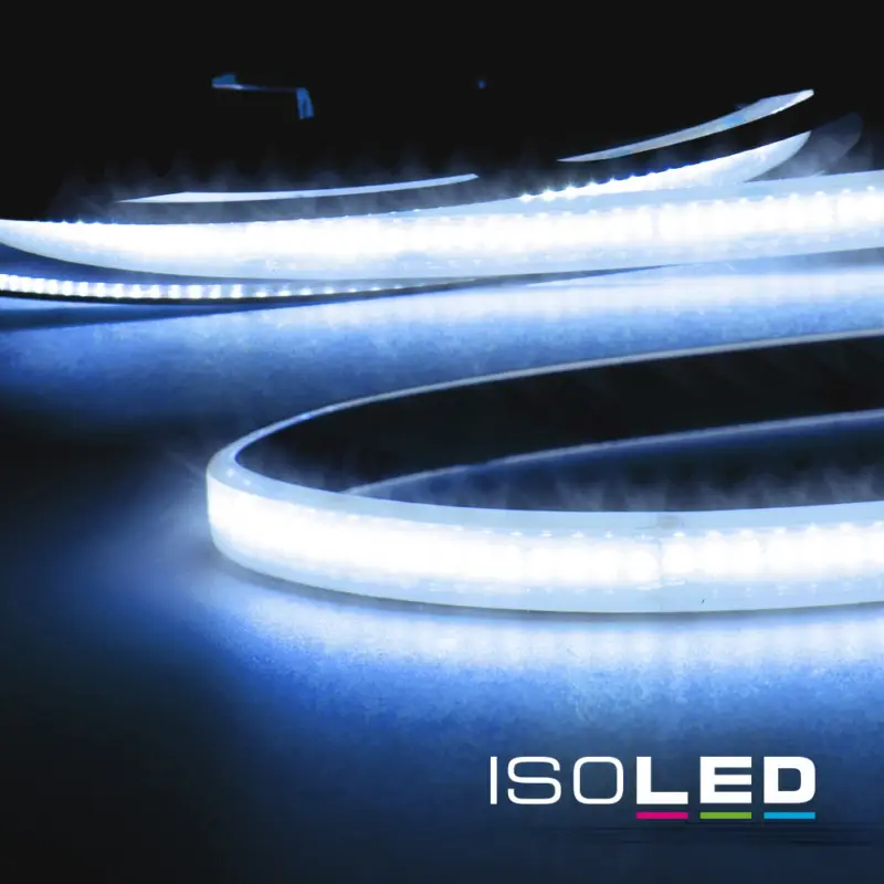 Utolsó esély LED AQUA CRI9B Lineáris 48V flexibilis szalag, 8W, IP68, kék, 30 méter, 240 LED/m