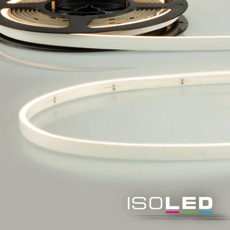Gyors szállítás LED NEON930 flexibilis szalag, 24V, 10W, IP66, meleg fehér, 140 LED/m, incl. szereloklipsz