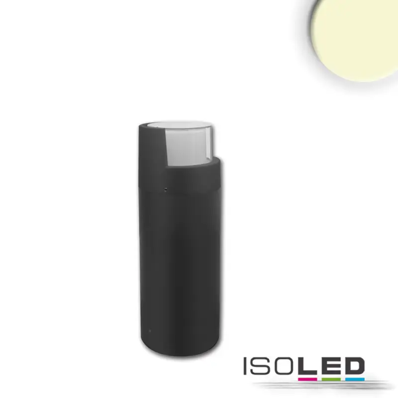 Akciós ár LED kerti lámpa, POLLER-6, 30 cm, 6 W, homok fekete, meleg fehér