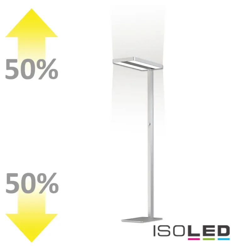LED Office Pro állólámpa fel + le, 40+40W, fény- és mozgásérzékelo, UGR<19, semleges fehér Vásárlói kedvenc