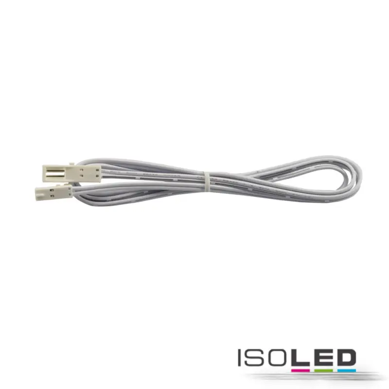 MiniAMP kiterjesztés Male-Female, 100cm, 2-pólusú, fehér, max. 3A. Végkiárusítás