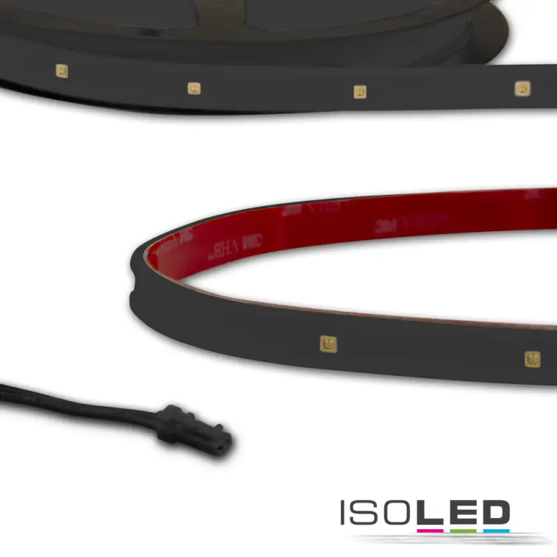 LED UV-C MiniAMP flex. szalag 270nm, 12V DC, 6W, IP54, 116cm, fekete, egyoldalas kábel + maleAMP Legkelendőbb