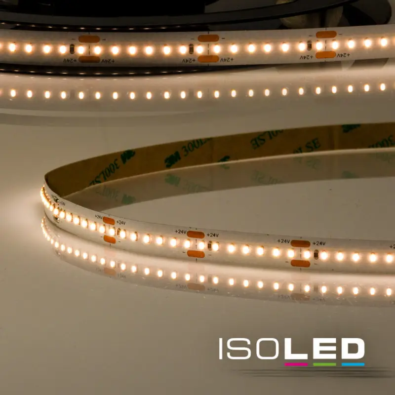 LED CRI927 Linear8 flexibilis szalag, 24V, 8W, IP20, meleg fehér, 210 LED/m Kedvezmény