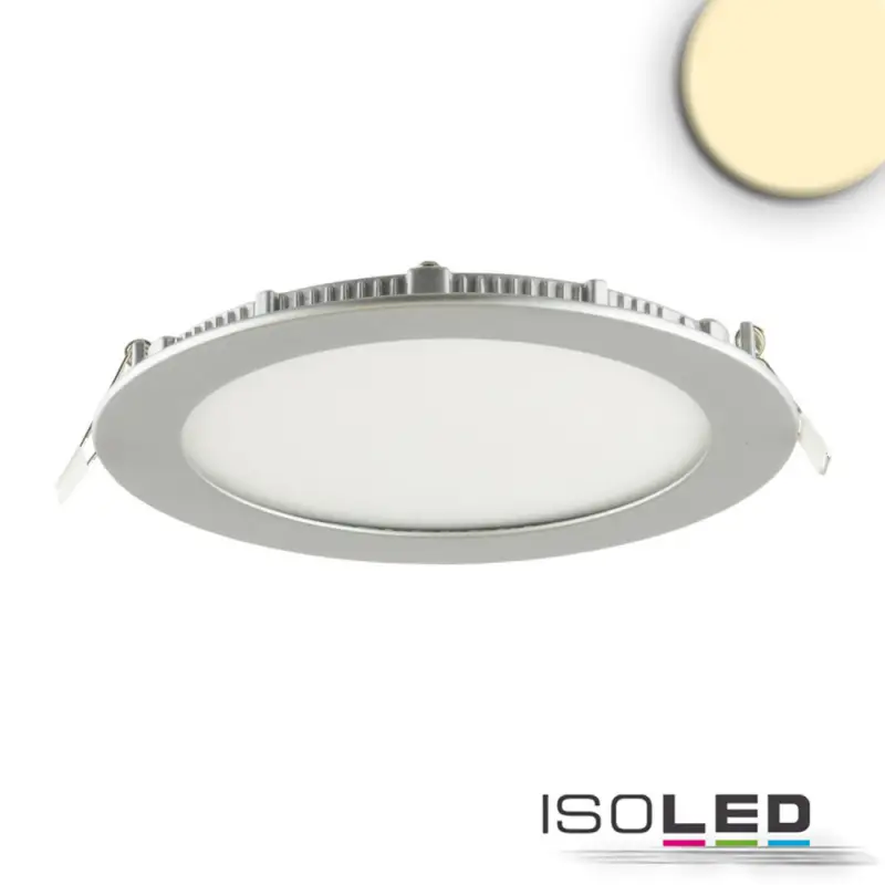 LED mélysugárzó, 12W, kerek, ultra lapos, ezüst, meleg fehér, dimmelheto Ajánlat
