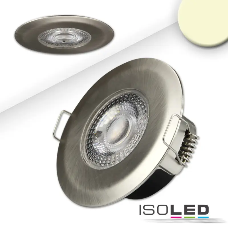 Kedvezményes ár LED sülleyesztett szpotlámpa PC68 IP44, csiszolt, 5W, 38°, 3000K, SwitchDim