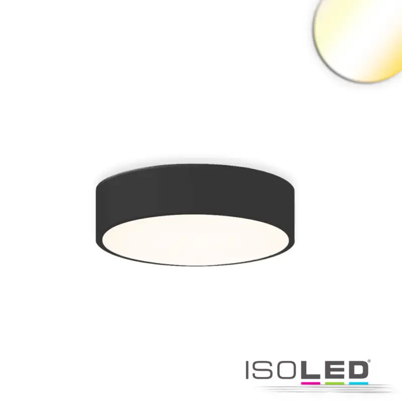 LED mennyezeti lámpa, D= 40cm, fekete, 25W, ColorSwitch 3000|3500|4000K, dimmelheto Azonnali szállítás